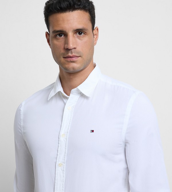 تومي هيلفيغر  قمصان - أبيض Long Sleeves