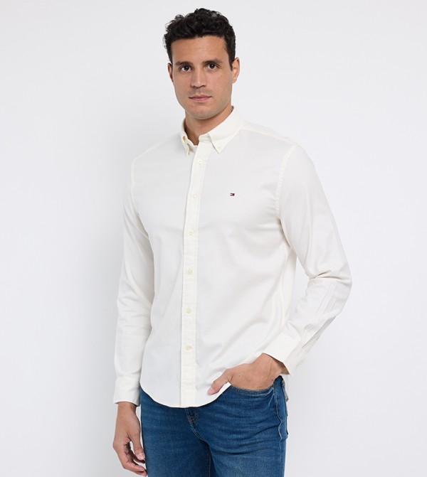 Tommy Hilfiger  Casual Shirts - White Long Sleeves
