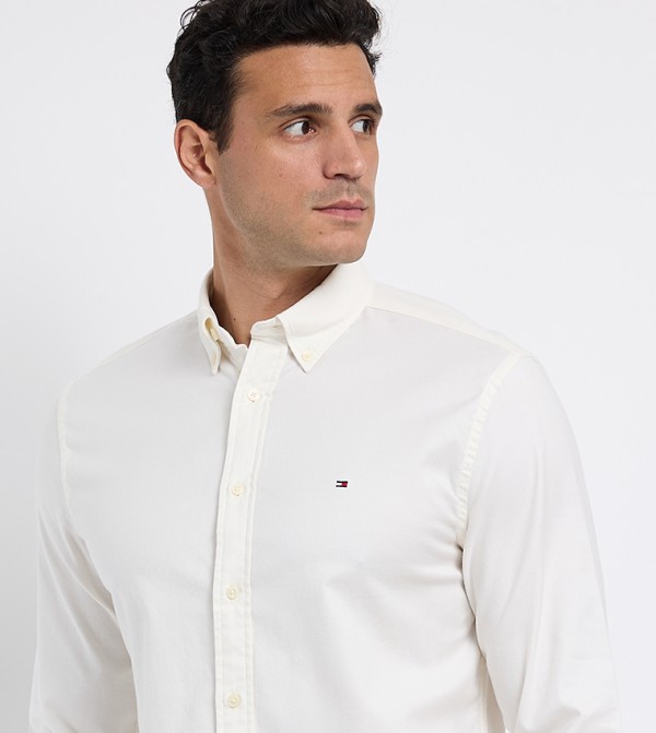 Tommy Hilfiger  Casual Shirts - White Long Sleeves