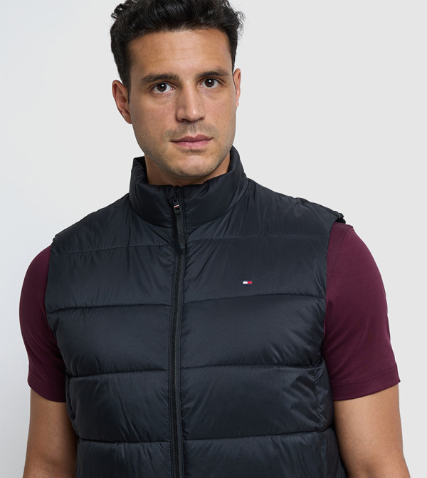 Tommy Hilfiger Puffer Jackets - Black Puffer Jackets