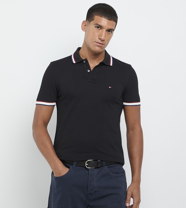 Tommy Hilfiger  Clothing - Black Polo T-shirts