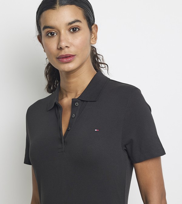 تومي هيلفيغر ملابس - أسود قمصان بولو