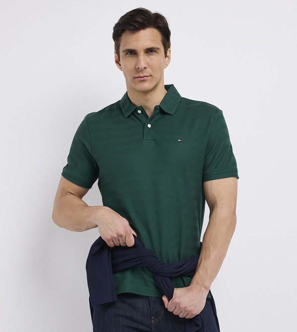 تومي هيلفيغر  تيشرتات وبلايز - أخضر قمصان بولو