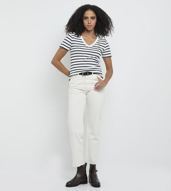 تومي هيلفيغر تومي هيلفيغر - أبيض Short Sleeve T-Shirts