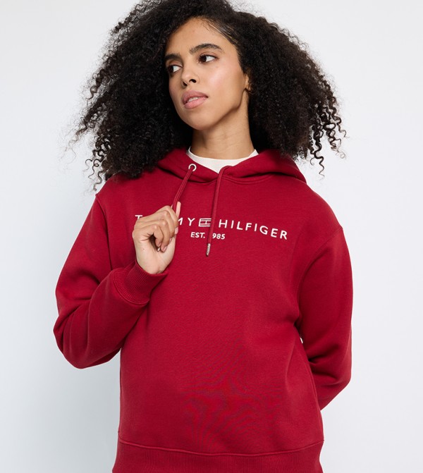 Tommy Hilfiger  Hoodies - Red Hoodies