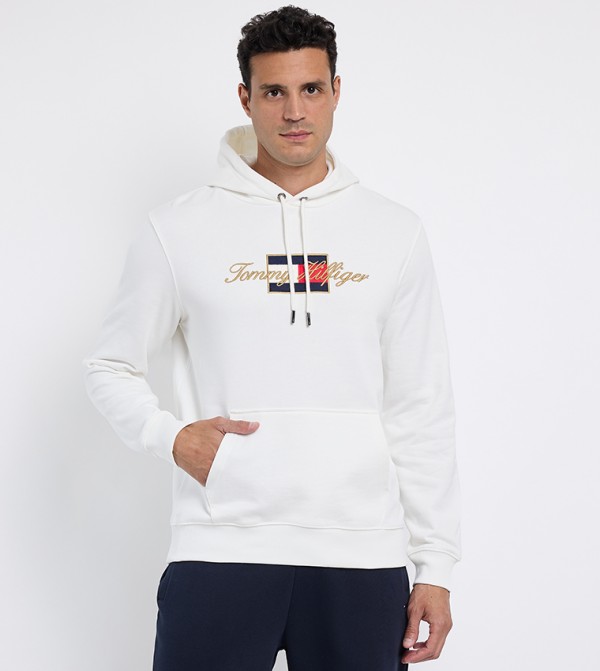 Tommy Hilfiger  Hoodies & Sweatshirts - White Hoodies