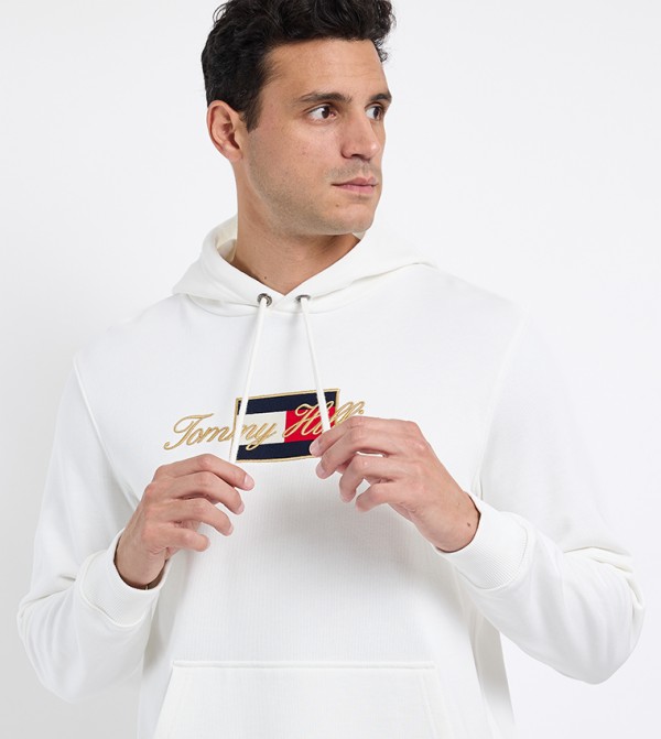 Tommy Hilfiger  Hoodies & Sweatshirts - White Hoodies