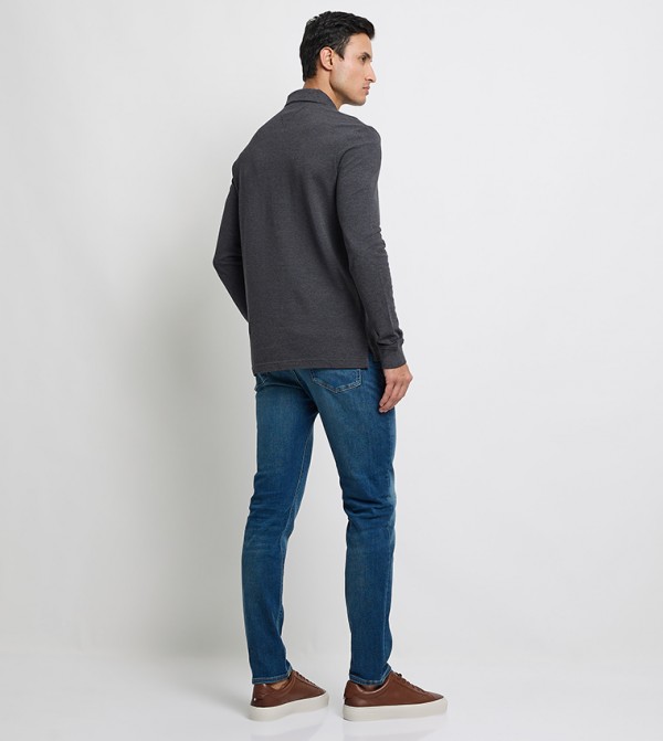 Tommy Hilfiger  T-Shirts - Grey Polo T-shirts