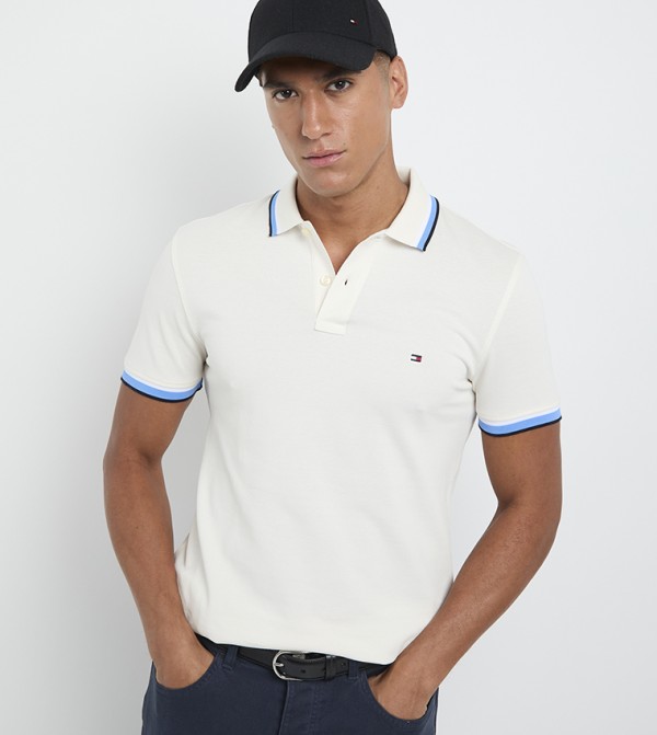 Tommy Hilfiger  Polo T-Shirts - Beige Polo T-shirts