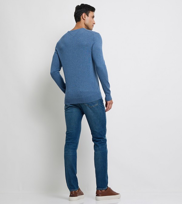 Tommy Hilfiger Tommy Hilfiger - Blue Round Neck Sweaters