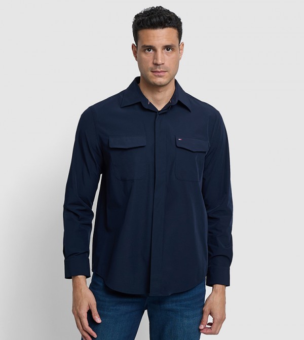 تومي هيلفيغر  قمصان - أزرق Long Sleeves