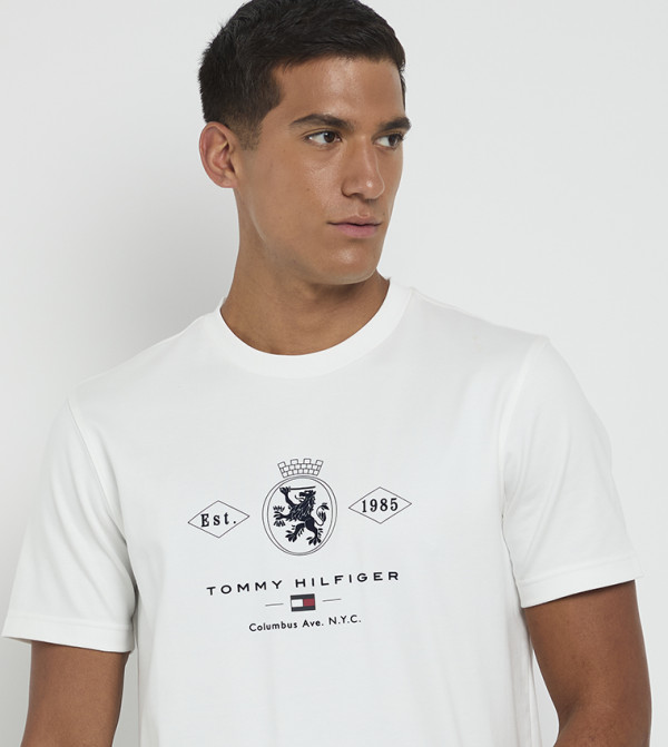 Tommy Hilfiger Tommy Hilfiger - White Round Neck T-Shirts