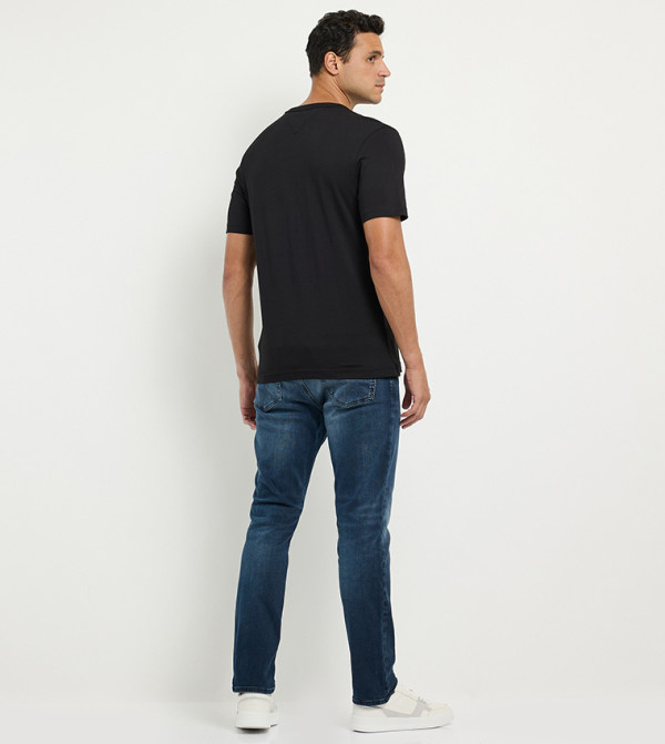 Tommy Hilfiger  Clothing - Black Round Neck T-Shirts
