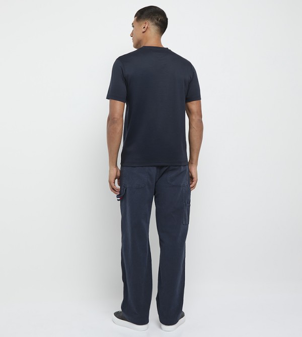 Tommy Hilfiger  Clothing - Navy Round Neck T-Shirts