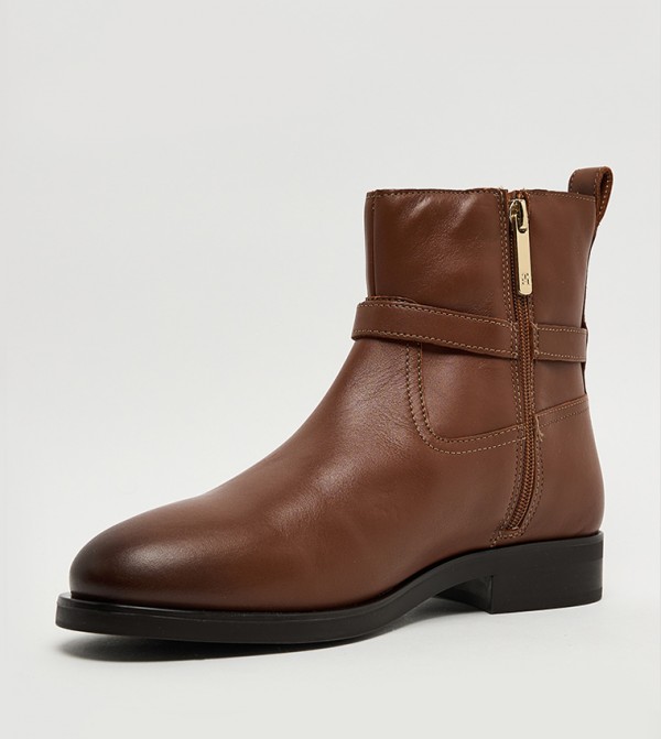تومي هيلفيغر أبوات - بني Ankle length Boots