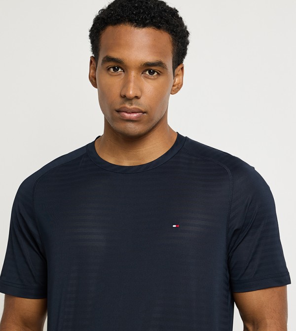 Tommy Hilfiger T-Shirts & Vests - Navy Round Neck T-Shirts