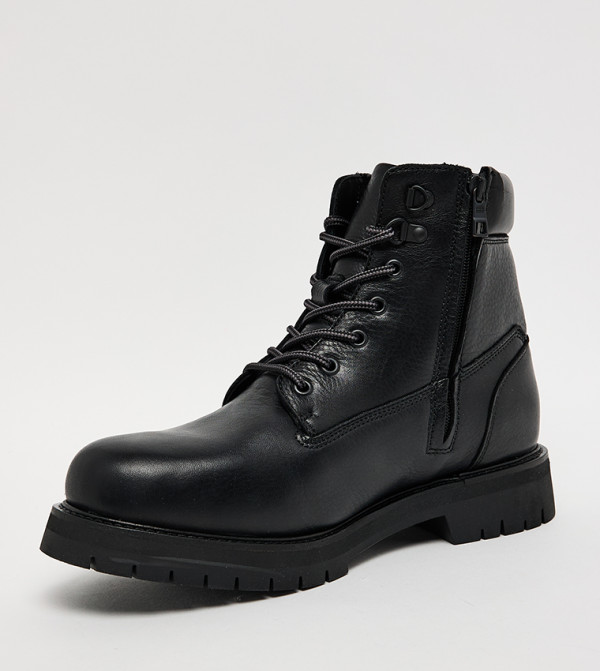 تومي هيلفيغر أبوات - أسود Lace up Boots