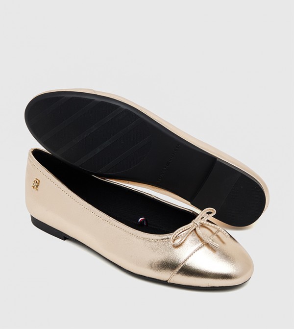 تومي هيلفيغر  أحذية باليرينا - ذهبي undefined