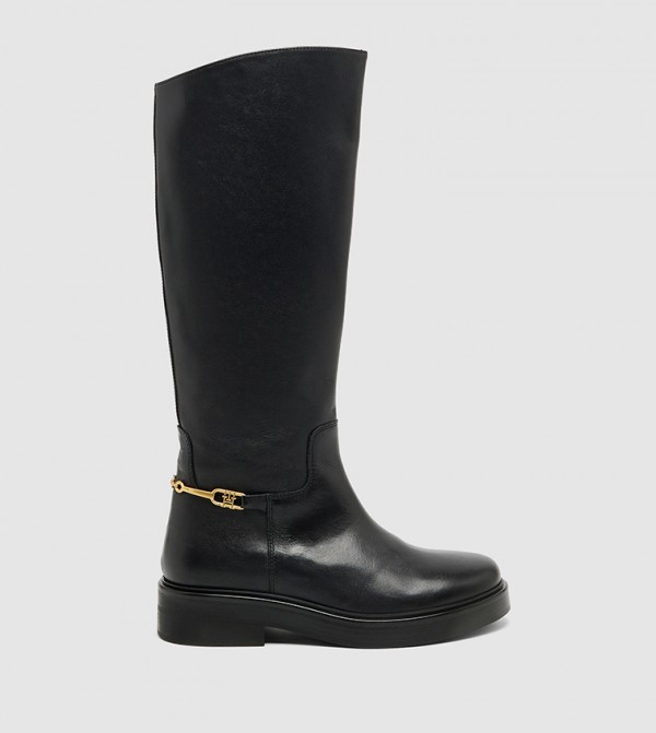 تومي هيلفيغر أبوات - أسود Knee length Boots