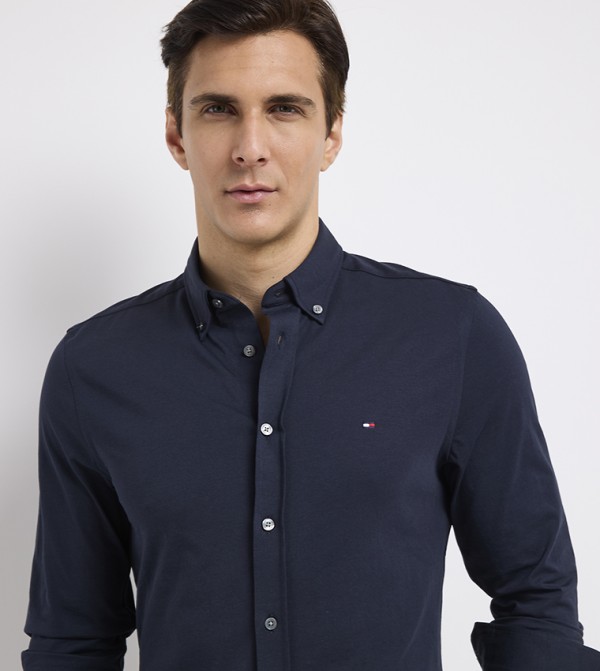 Tommy Hilfiger  Shirts - NAVY BLUE Long Sleeves