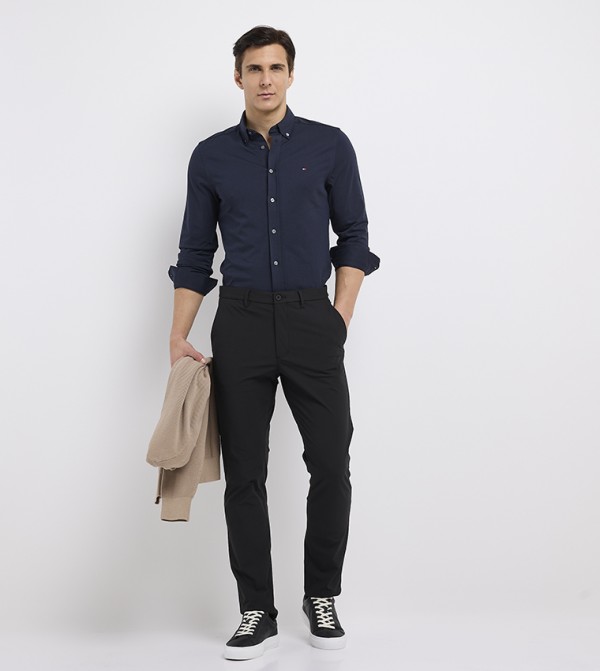 Tommy Hilfiger  Shirts - NAVY BLUE Long Sleeves