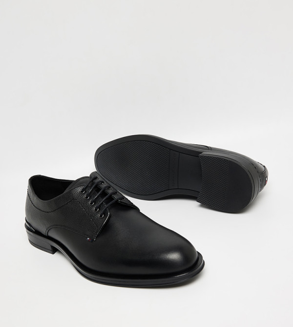 Tommy Hilfiger  - Black Formal Lace-Up Shoes