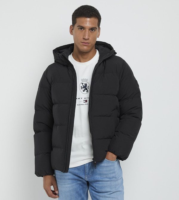 Tommy Hilfiger  Puffer Jackets - Black Puffer Jackets