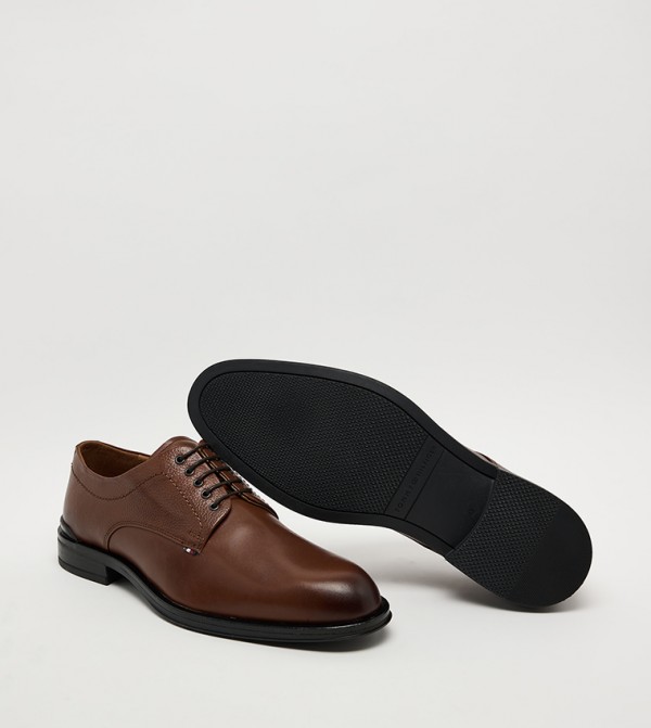 Tommy Hilfiger Formal Shoes - Brown Formal Lace-Up Shoes
