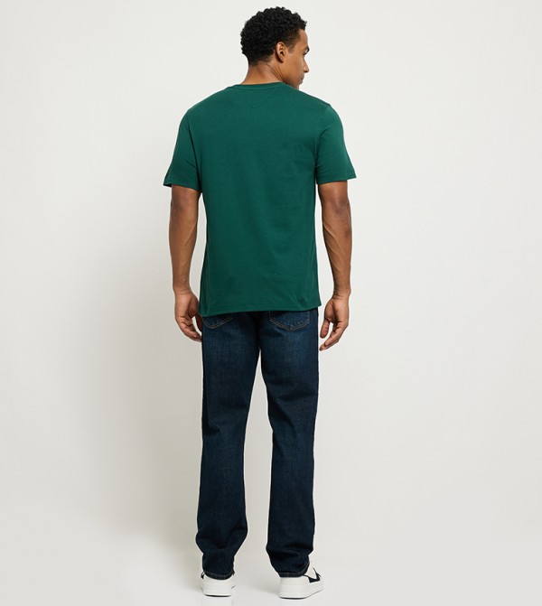 Tommy Hilfiger  Sportswear - Green Round Neck T-Shirts