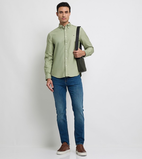 Tommy Hilfiger Shirts - Green Casual Shirts