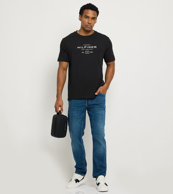 Tommy Hilfiger  Clothing - Black Round Neck T-Shirts