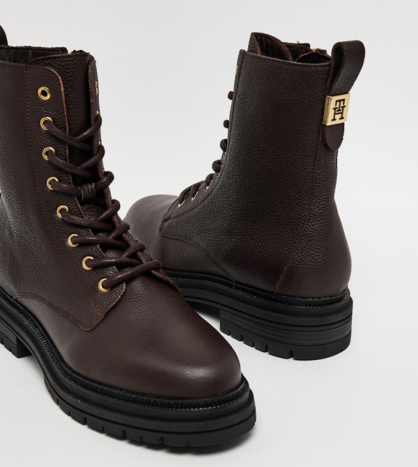 Tommy Hilfiger  Boots - Brown Mid Calf Boots