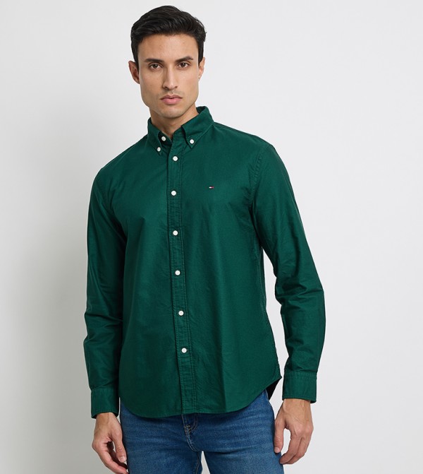 Tommy Hilfiger  Shirts - Dark Green Casual Shirts