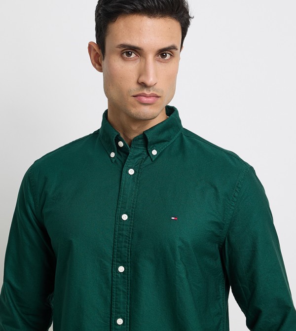 Tommy Hilfiger  Shirts - Dark Green Casual Shirts