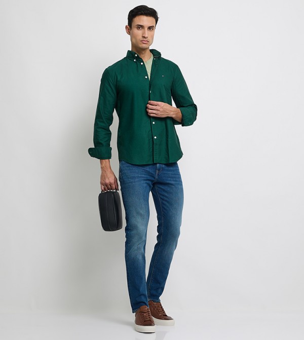 Tommy Hilfiger  Shirts - Dark Green Casual Shirts