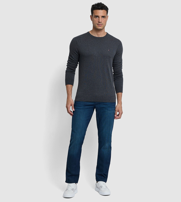 Tommy Hilfiger Sweaters & Cardigans - Grey Round Neck Sweaters