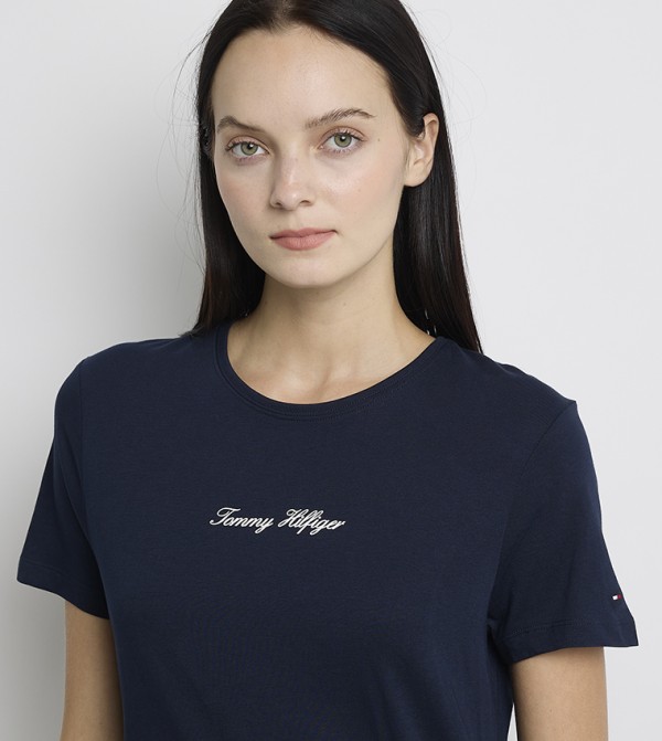 تومي هيلفيغر  تيشيرتات - كحلي Short Sleeve T-Shirts