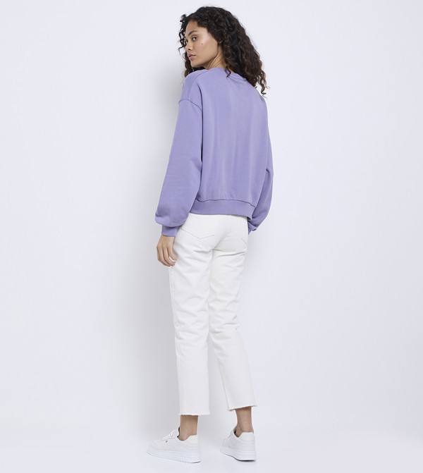 تومي هيلفيغر سويتشيرت - بنفسجي بلوزات