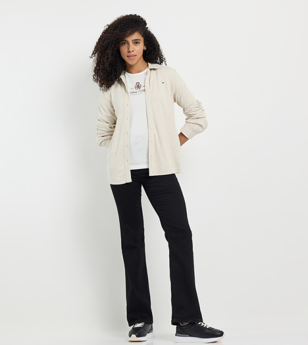 Tommy Hilfiger  Short Sleeve T-Shirts - White Short Sleeve T-Shirts