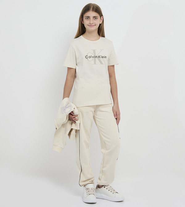 Calvin Klein Jeans  - Cream T-shirts