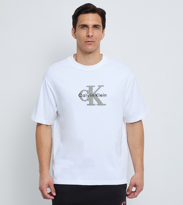 Calvin Klein Jeans Calvin Klein Jeans - White Round Neck T-Shirts