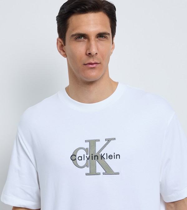 Calvin Klein Jeans Calvin Klein Jeans - White Round Neck T-Shirts