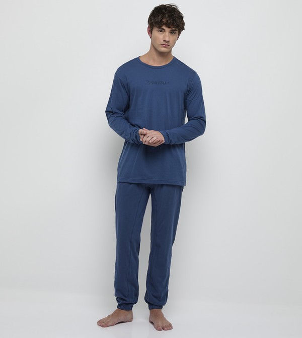 كالفين كلاين  ملابس النوم  - أزرق Pyjama Set