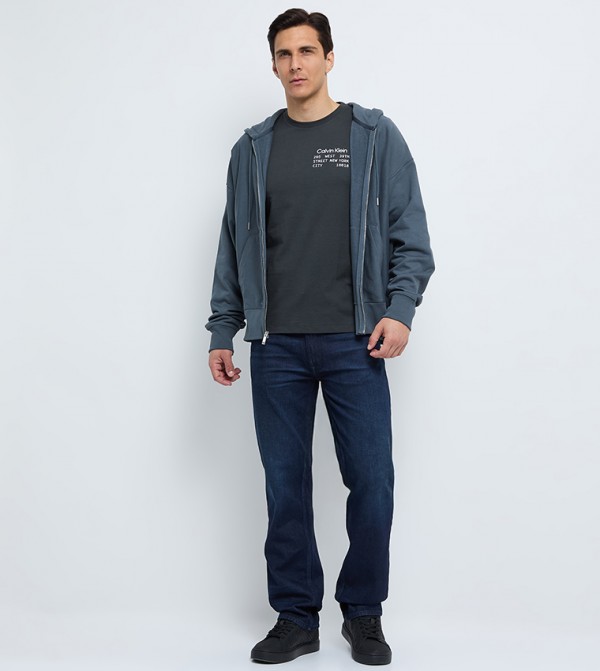 كالفن كلاين جينز  هودي - كحلي هودي