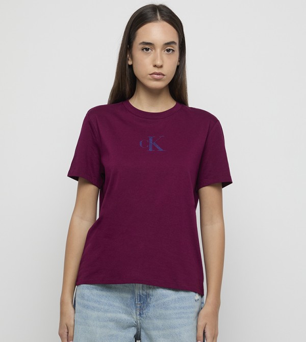 كالفن كلاين جينز تيشيرتات - بني محمر Short Sleeve T-Shirts