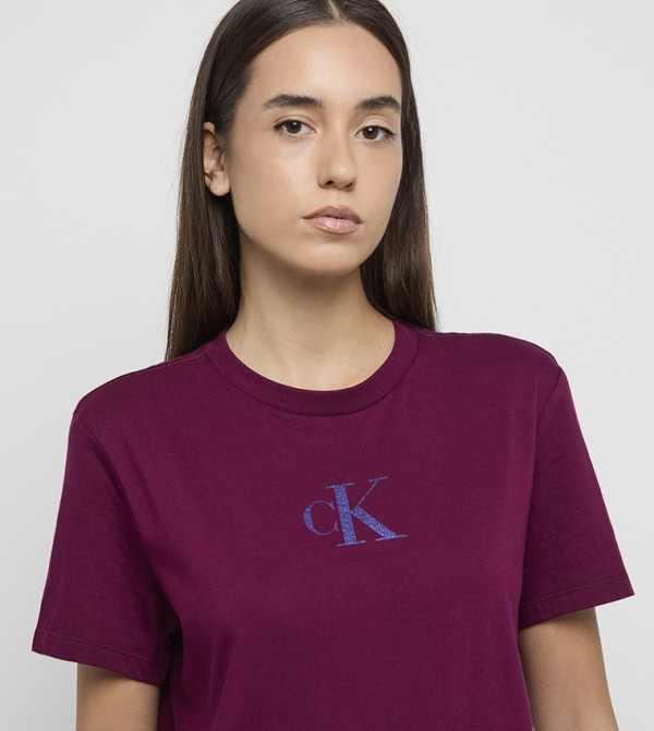 كالفن كلاين جينز تيشيرتات - بني محمر Short Sleeve T-Shirts