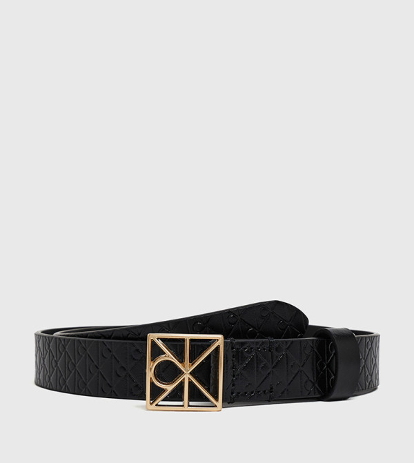 كالفين كلاين  أحزمة - أسود Leather Belts
