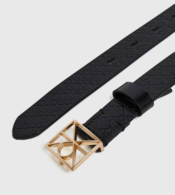 كالفين كلاين  أحزمة - أسود Leather Belts