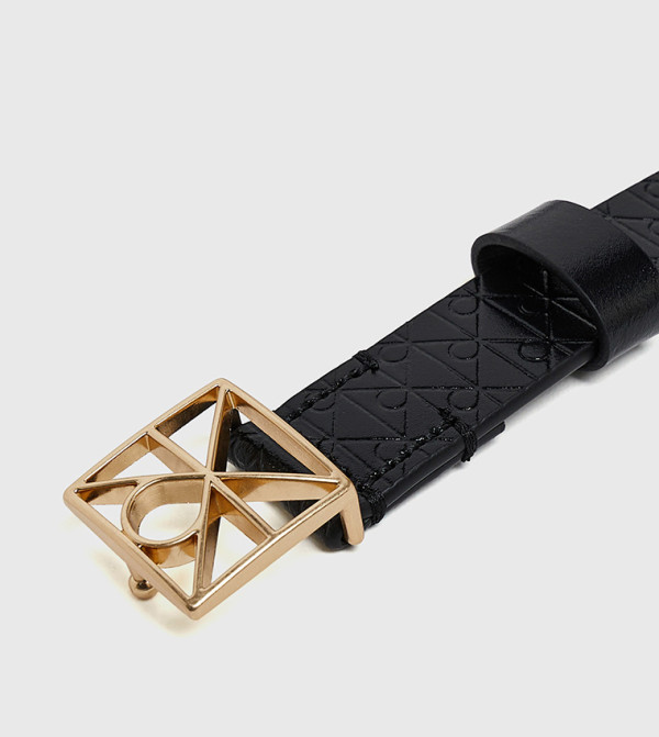 كالفين كلاين  أحزمة - أسود Leather Belts