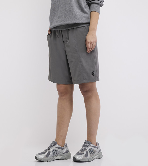 إم إل بي إم إل بي - رمادي شورت كاجوال